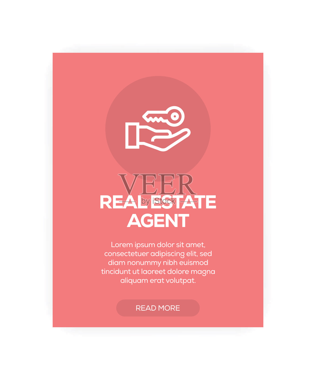 房地产代理概念插画图片素材