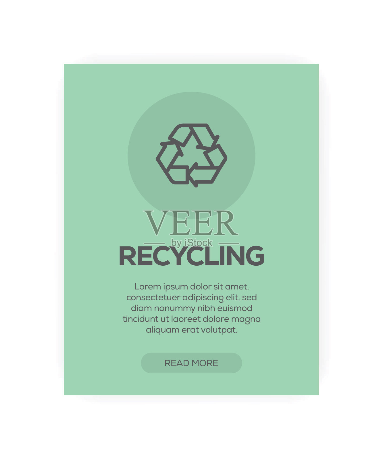 再循环的概念插画图片素材