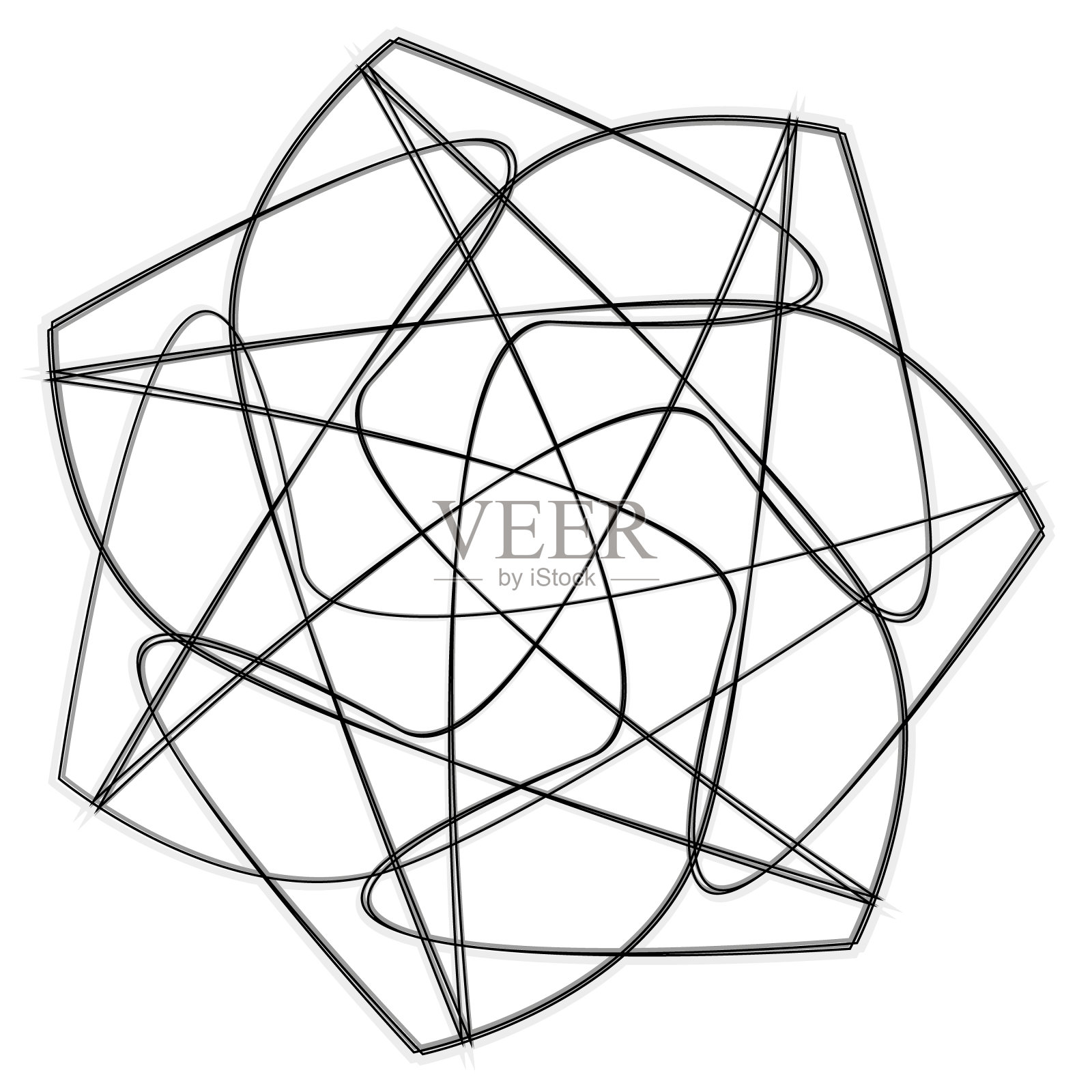 节日图案的星星，雪花和鲜花作为礼物照片摄影图片