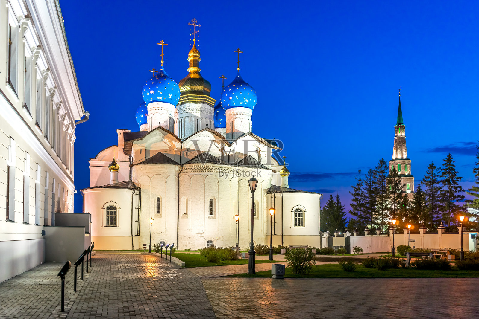 喀山的天使报喜大教堂照片摄影图片