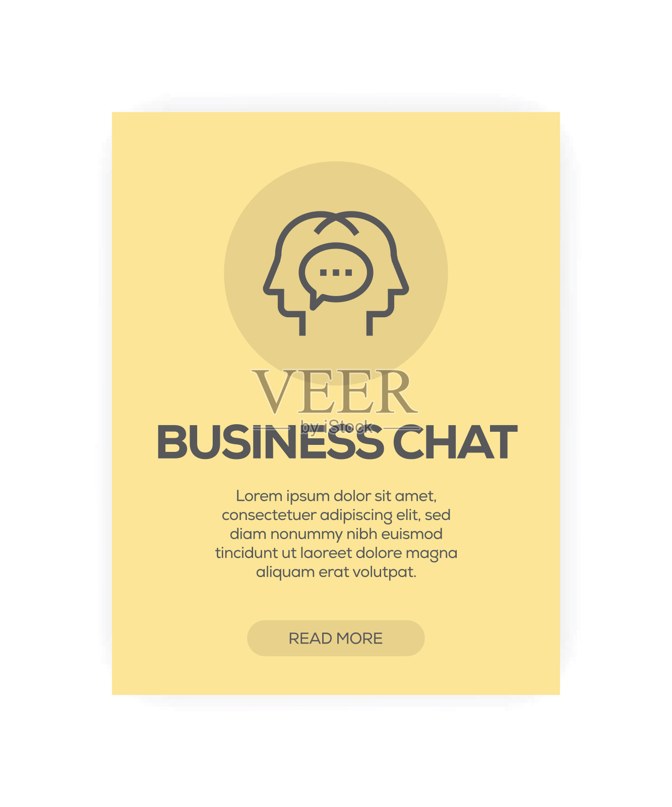 企业聊天的概念插画图片素材