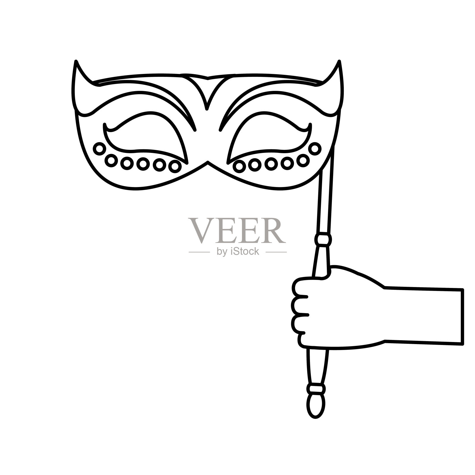 孤立的掩模设计设计元素图片