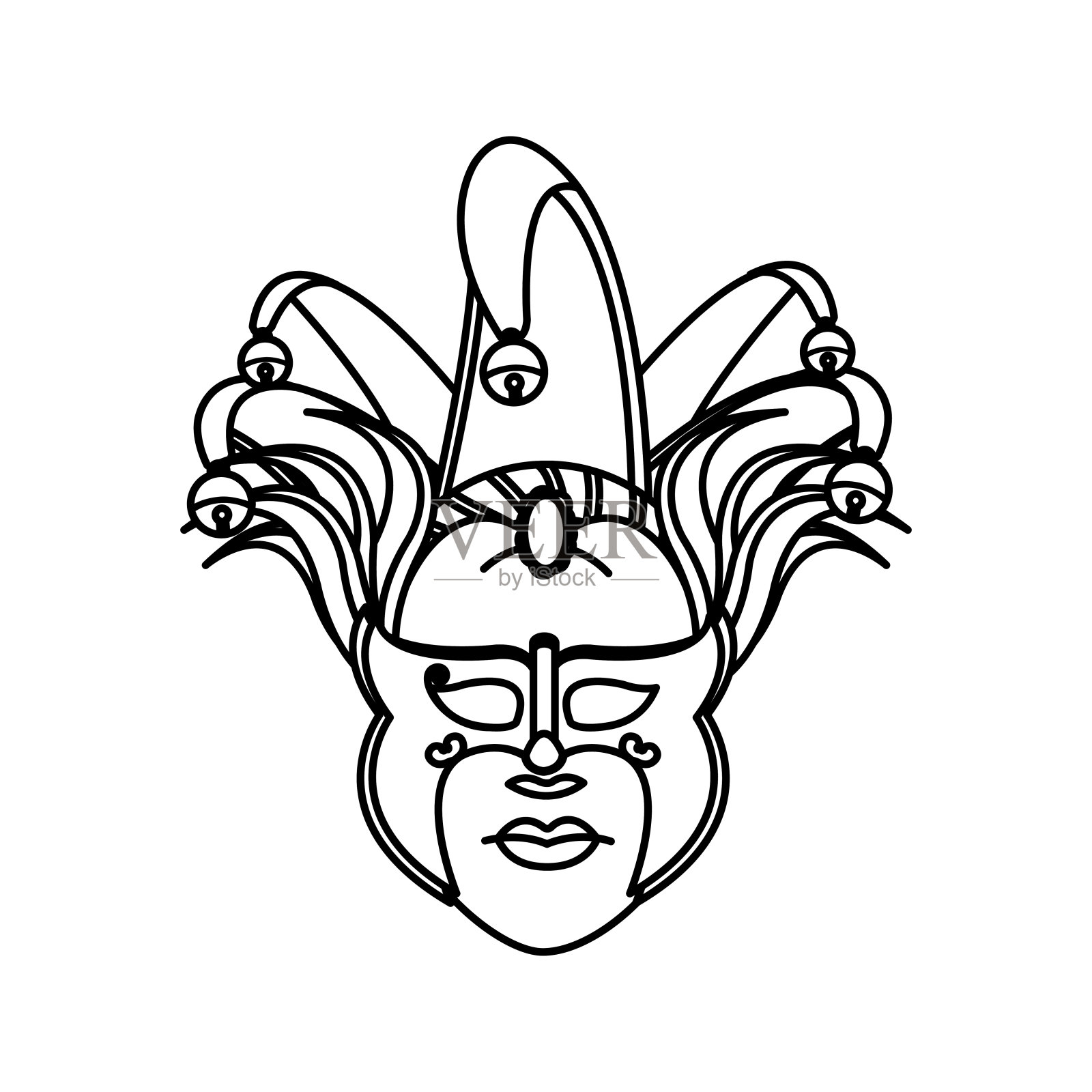 孤立的掩模设计插画图片素材