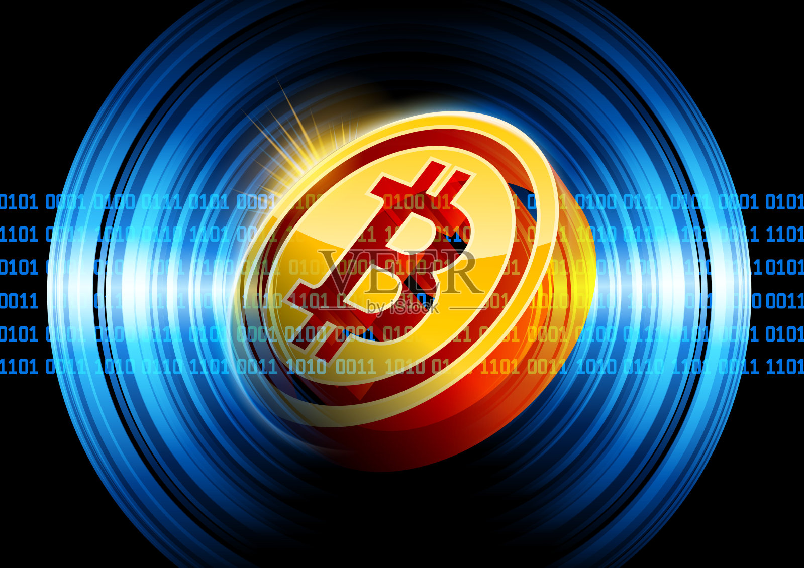 全球金融比特币插画图片素材