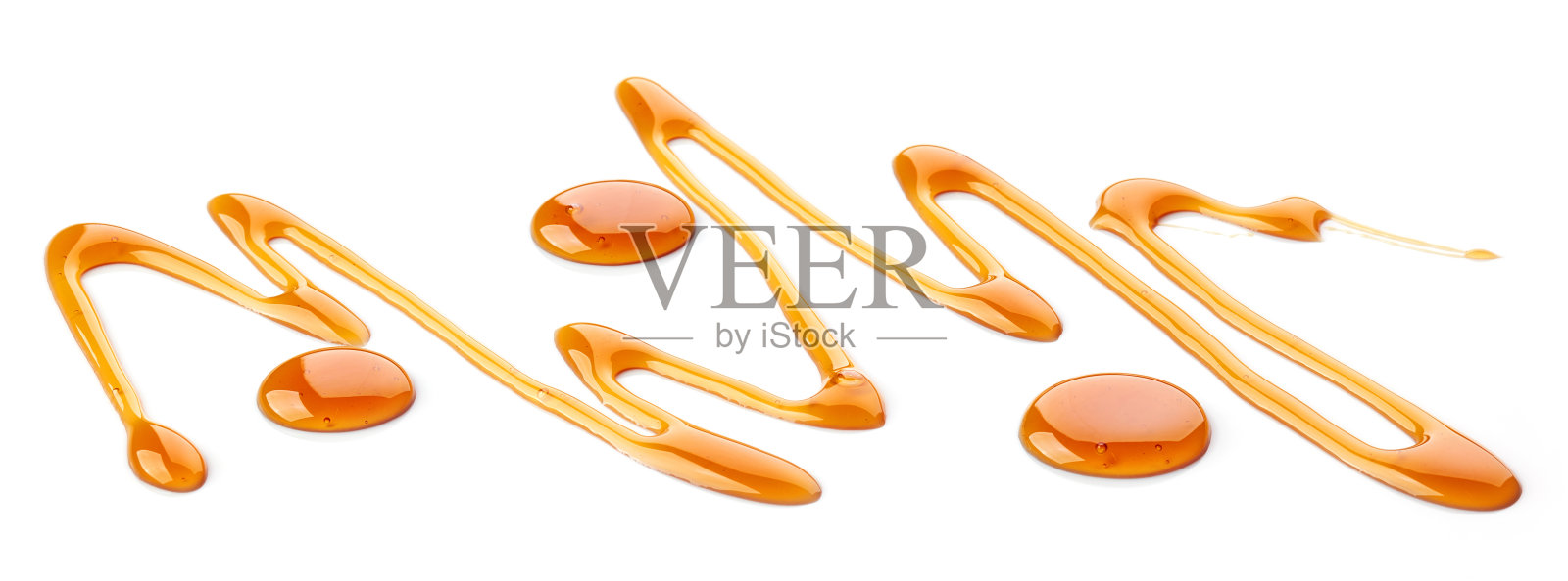 焦糖酱孤立在白色照片摄影图片