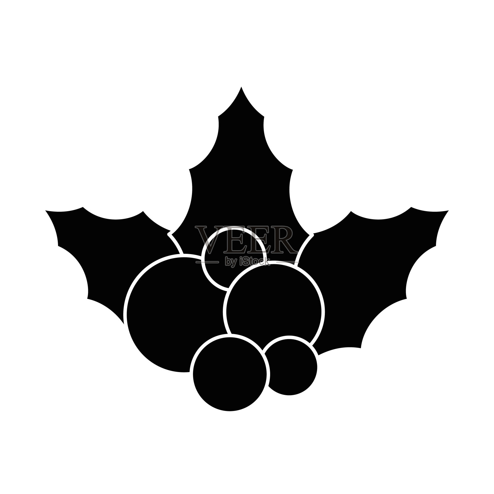 圣诞树叶装饰框插画图片素材