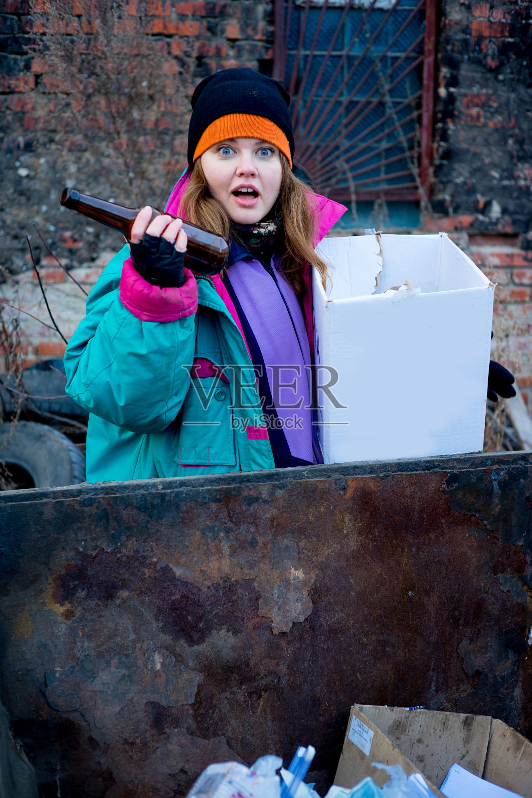 无家可归的女人屁股照片摄影图片