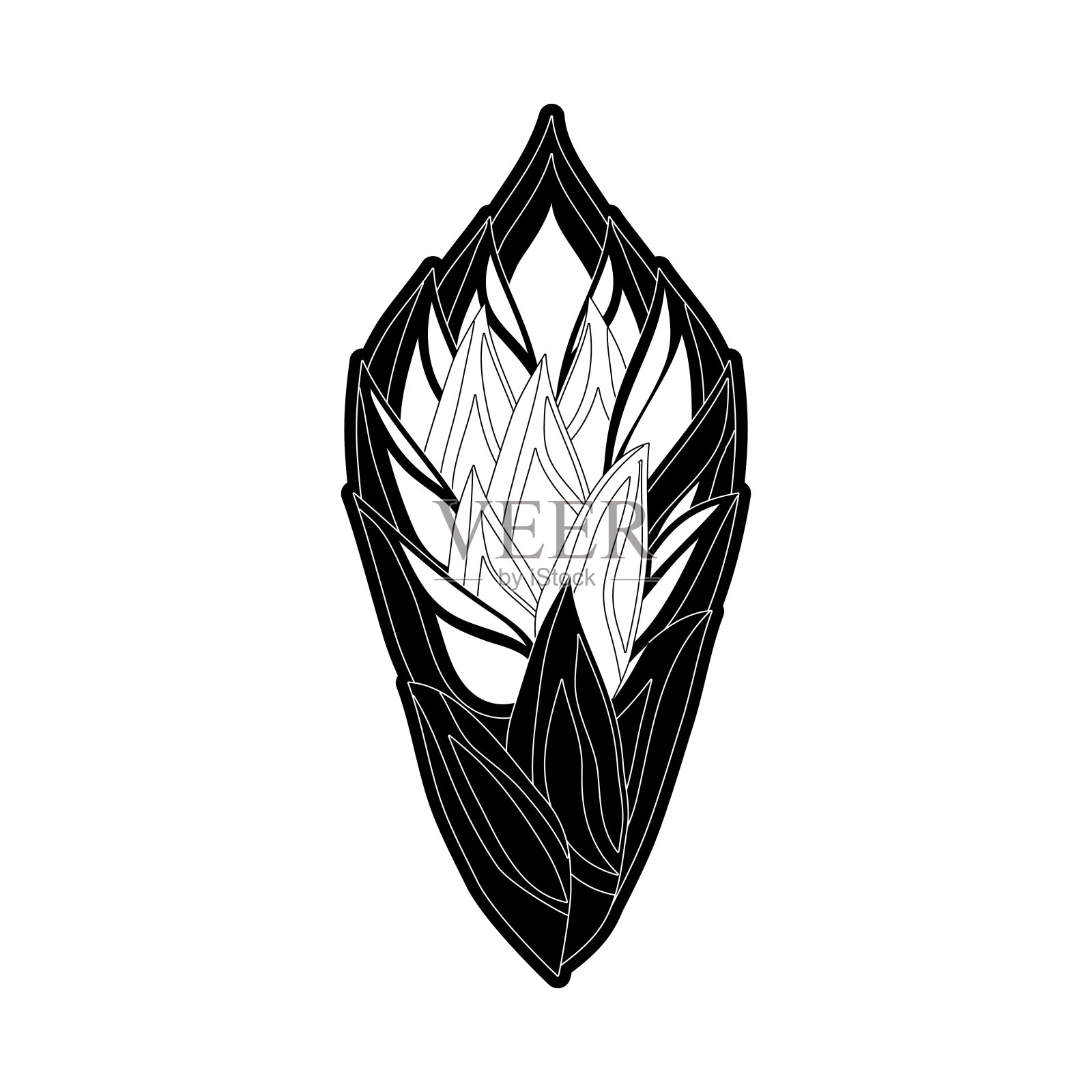 美丽的花象征设计元素图片