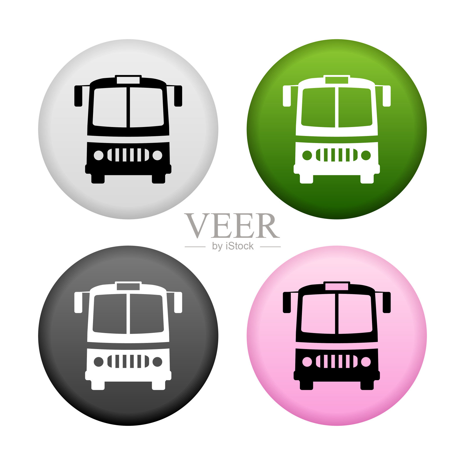 公共汽车图标图标素材