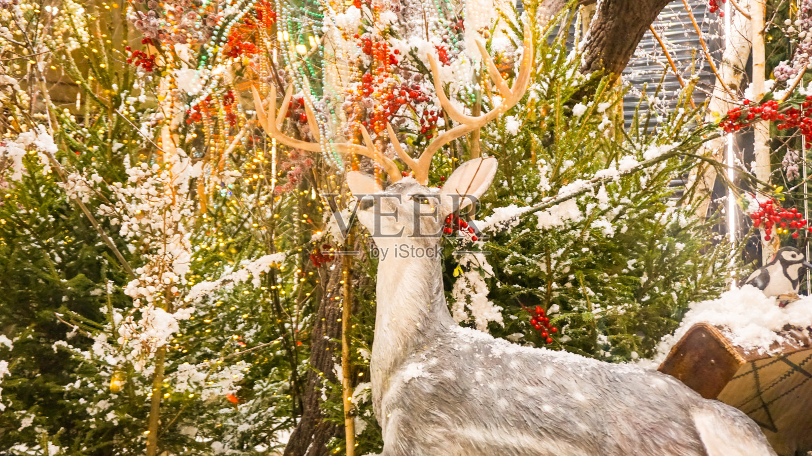 圣诞节背景在俄罗斯莫斯科照片摄影图片