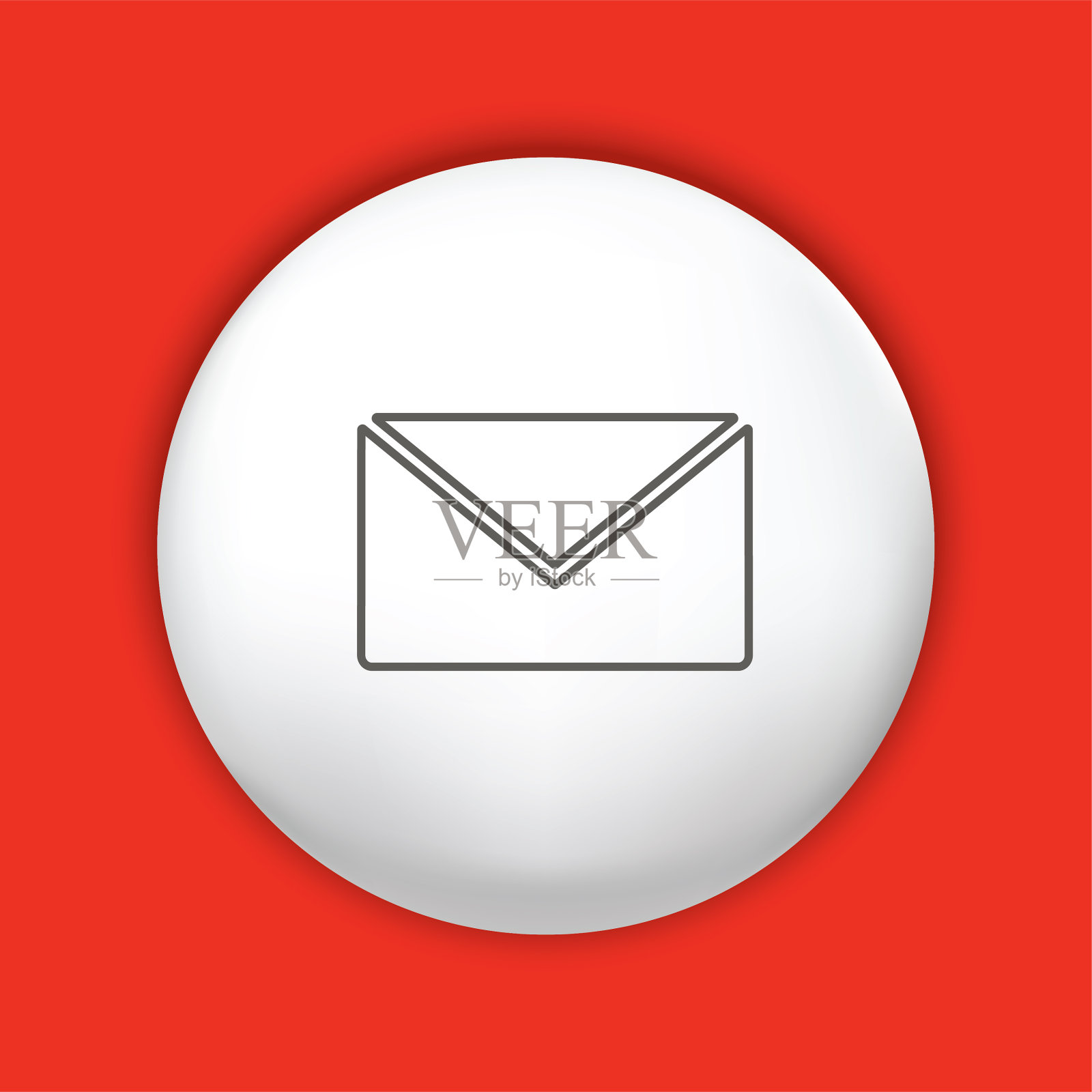 在闪亮的按钮上的细线图标-网站元素设计元素图片