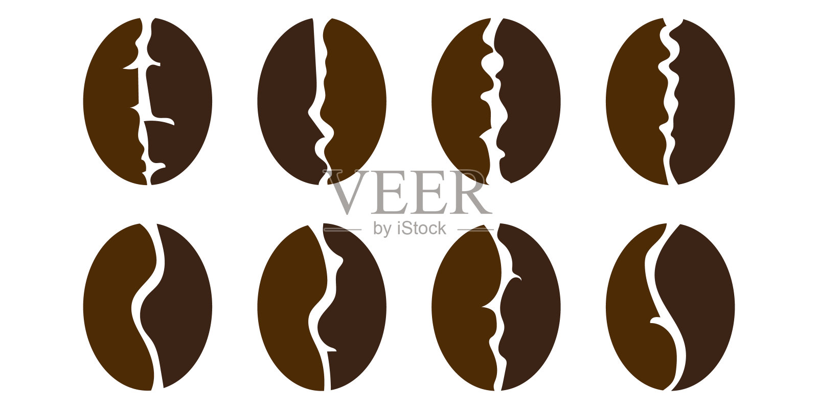 咖啡豆插画图片素材