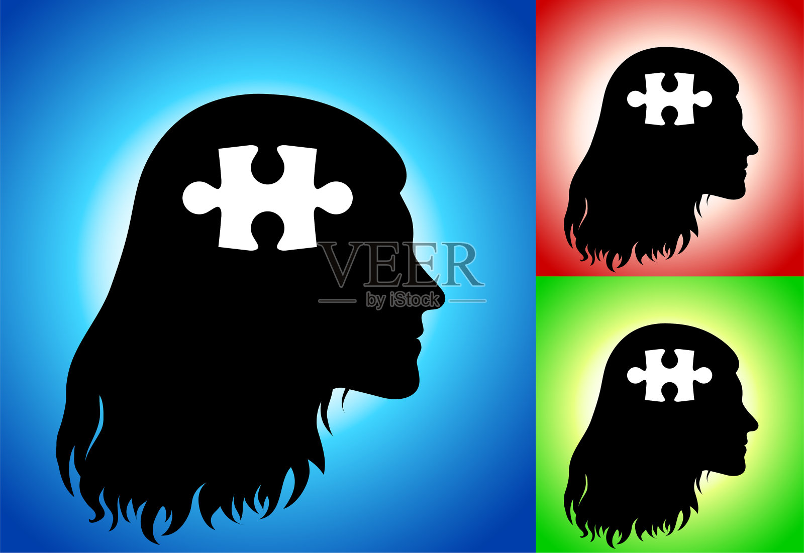 困惑和思考插画图片素材