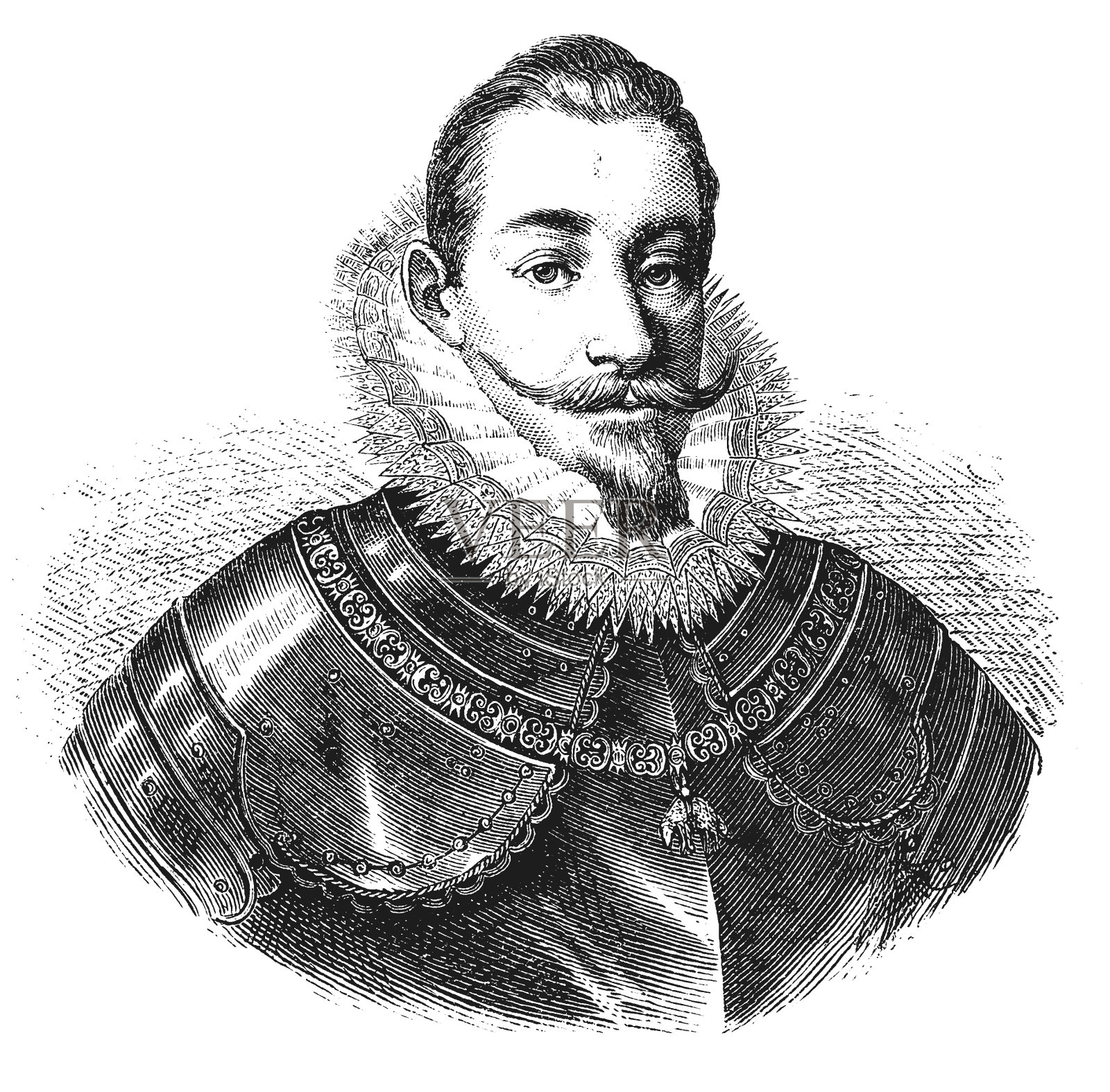 波兰的西吉斯蒙德三世插画图片素材