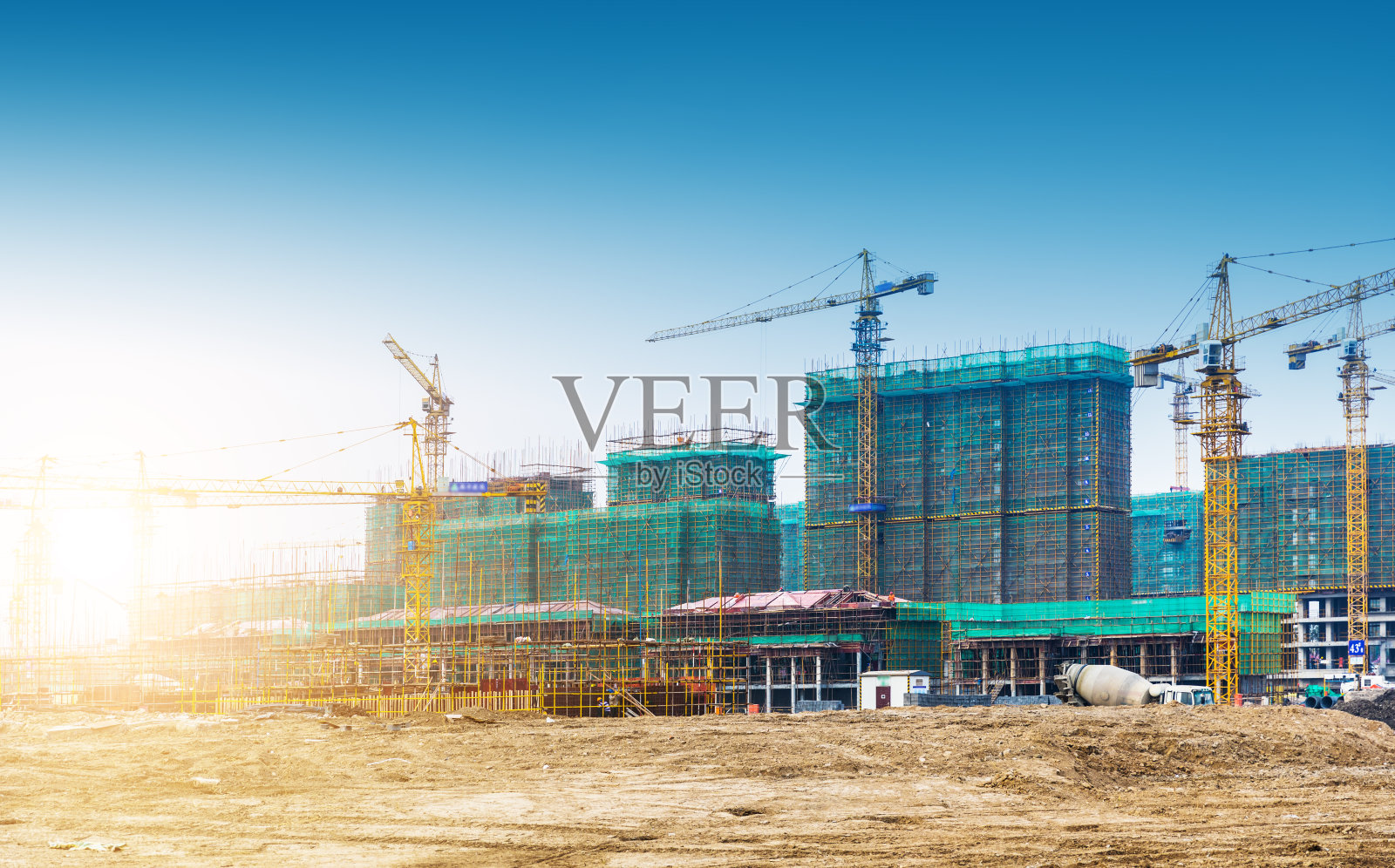 建筑工地照片摄影图片