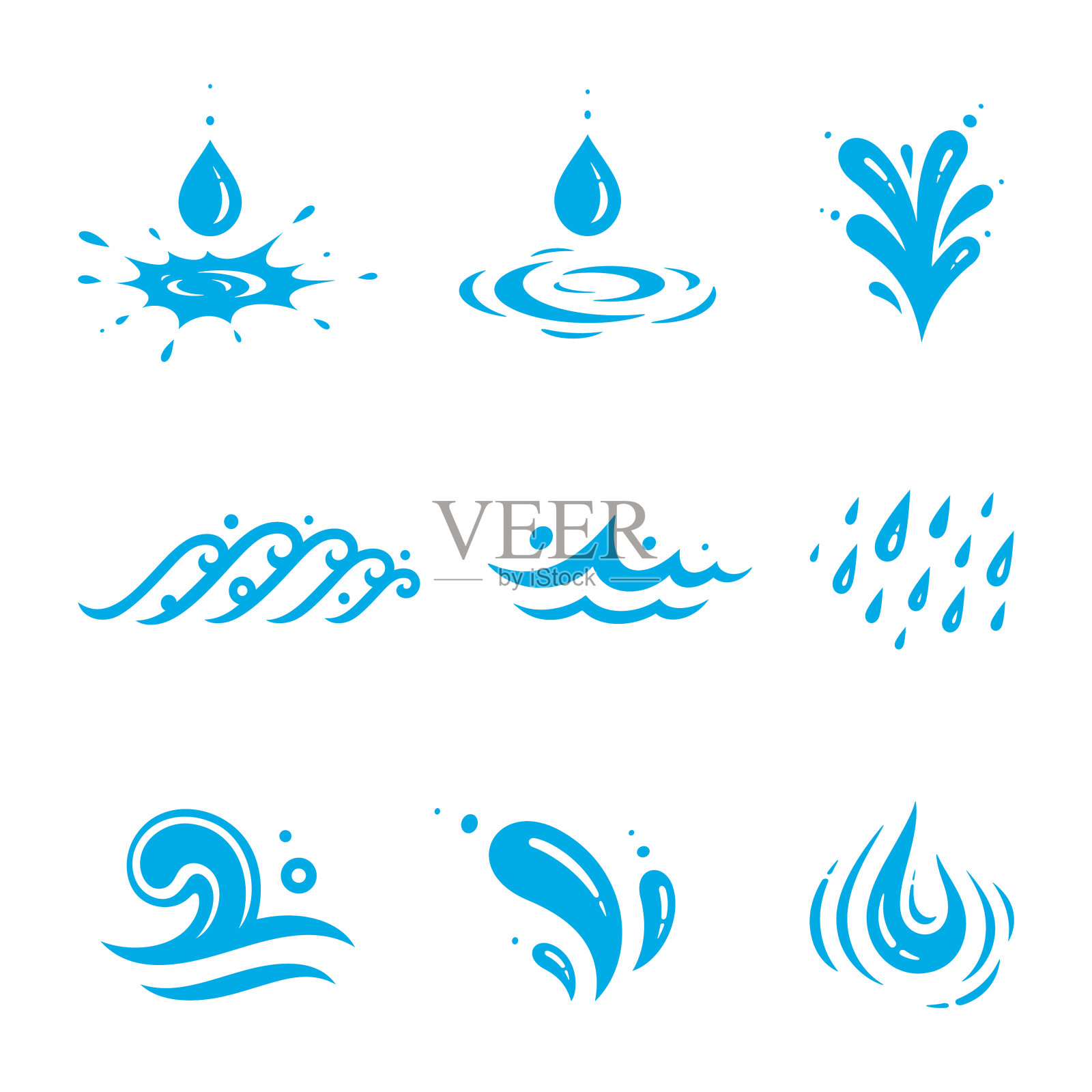 水的图标图标素材