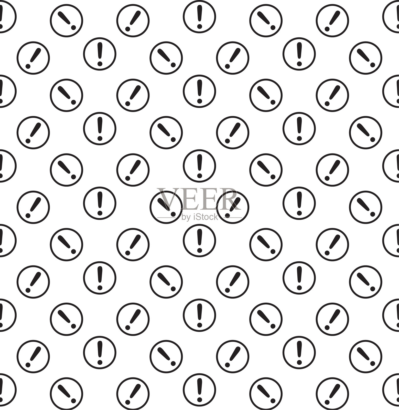 危险警告图标，矢量插图背景。插画图片素材