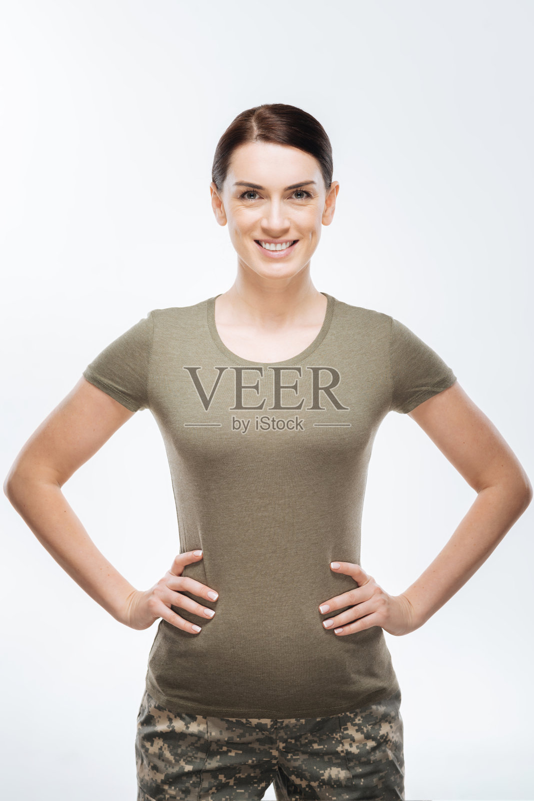 迷人的女战士准备战斗照片摄影图片