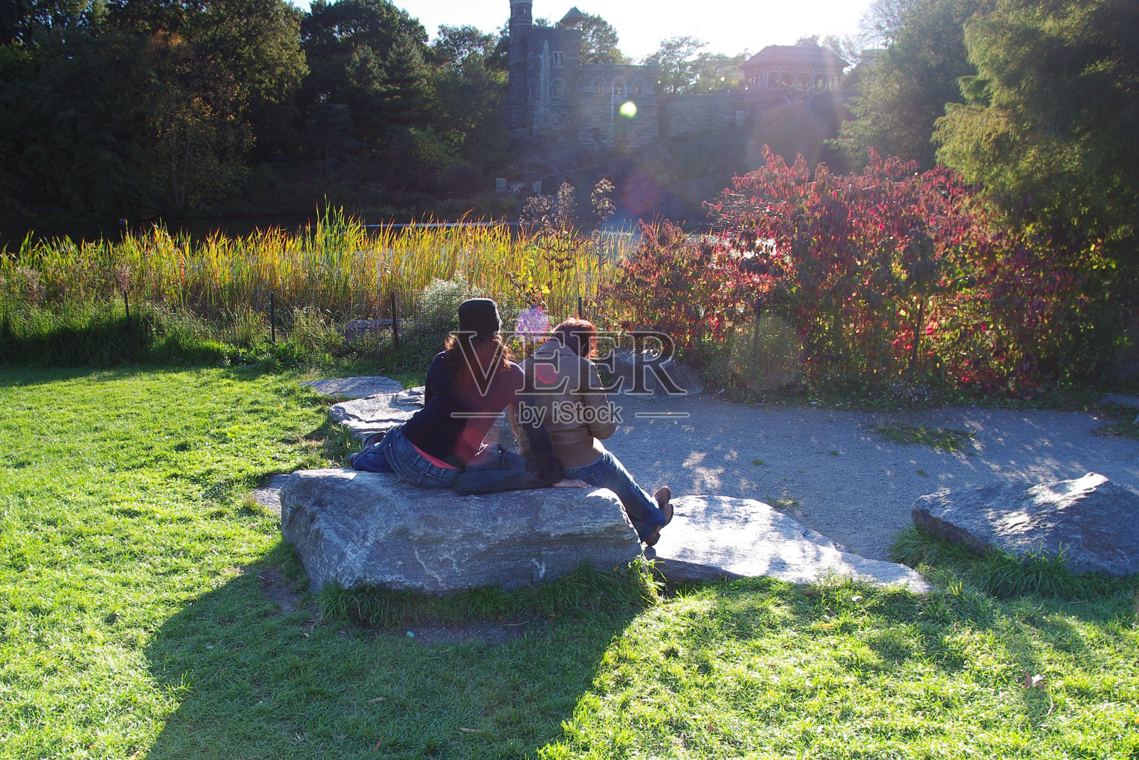 纽约的中央公园照片摄影图片