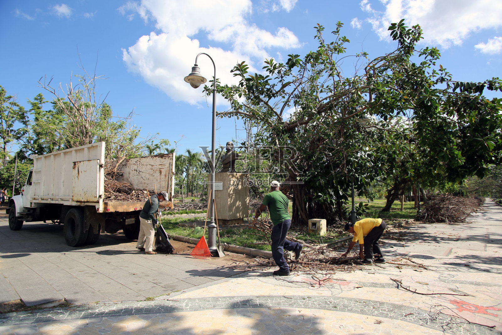 波多黎各复苏，2017年12月照片摄影图片
