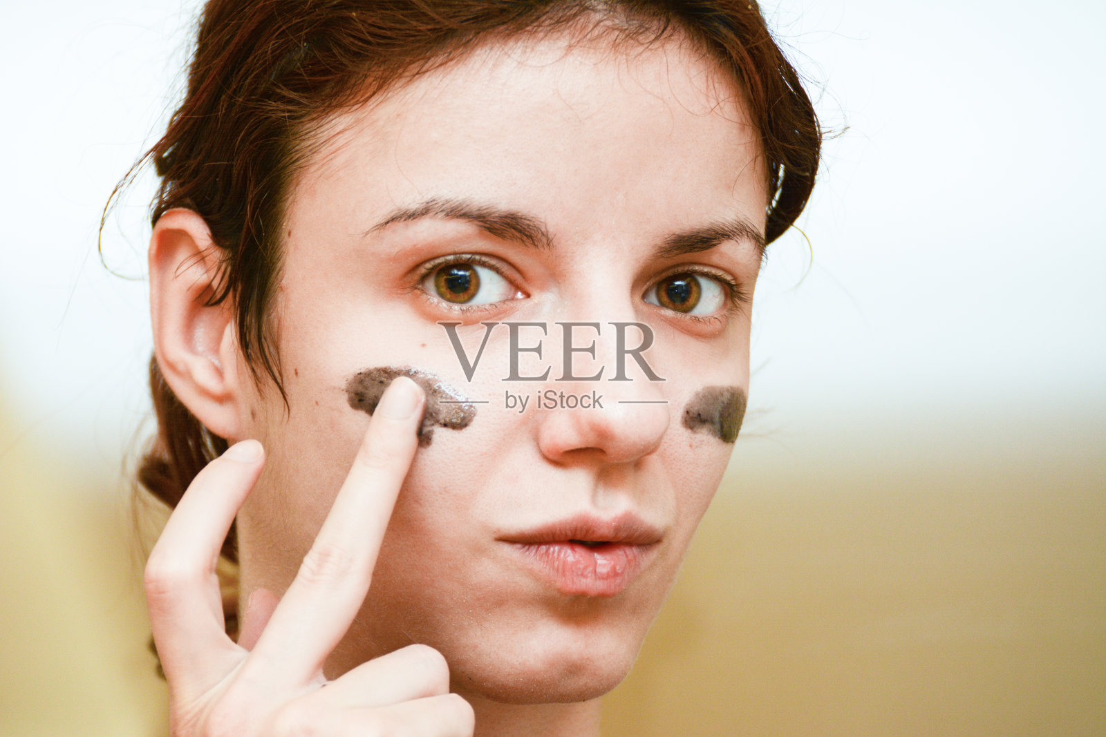 去死皮面具照片摄影图片