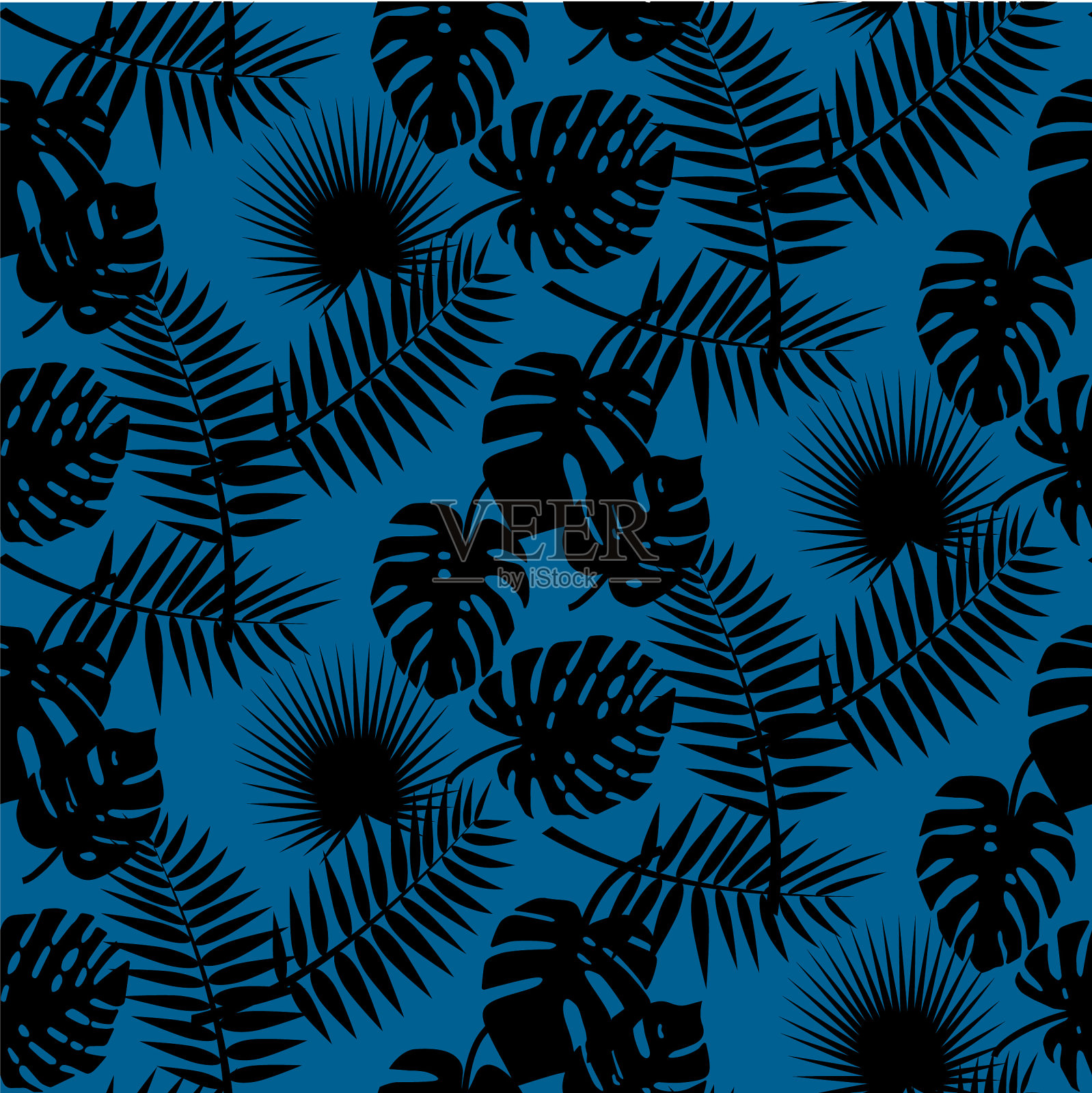 无缝的叶子背景插画图片素材