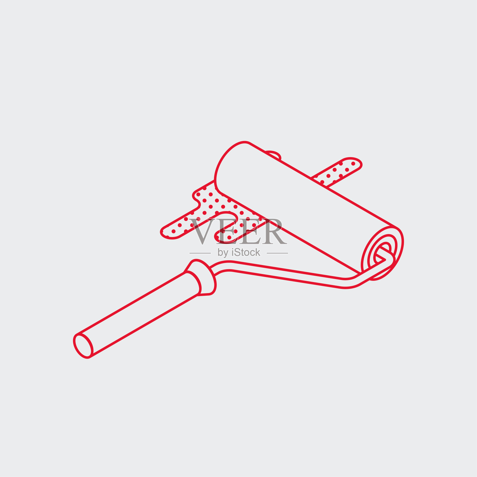 画辊等距图标插画图片素材