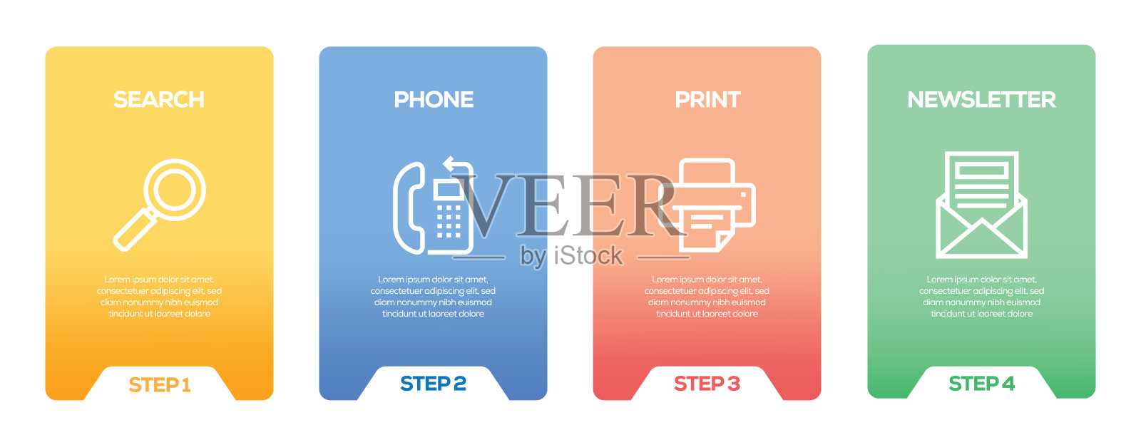 基本界面信息图设计模板插画图片素材