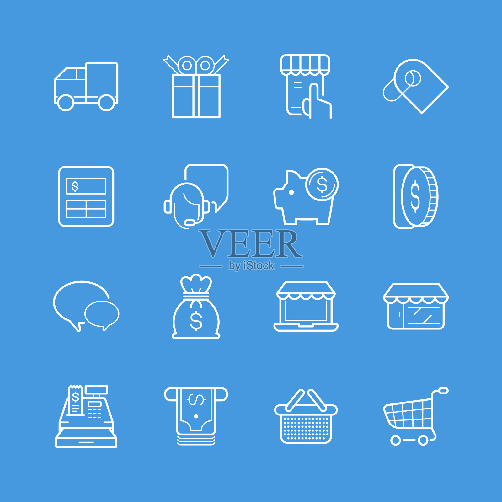 购物和购买图标图标素材