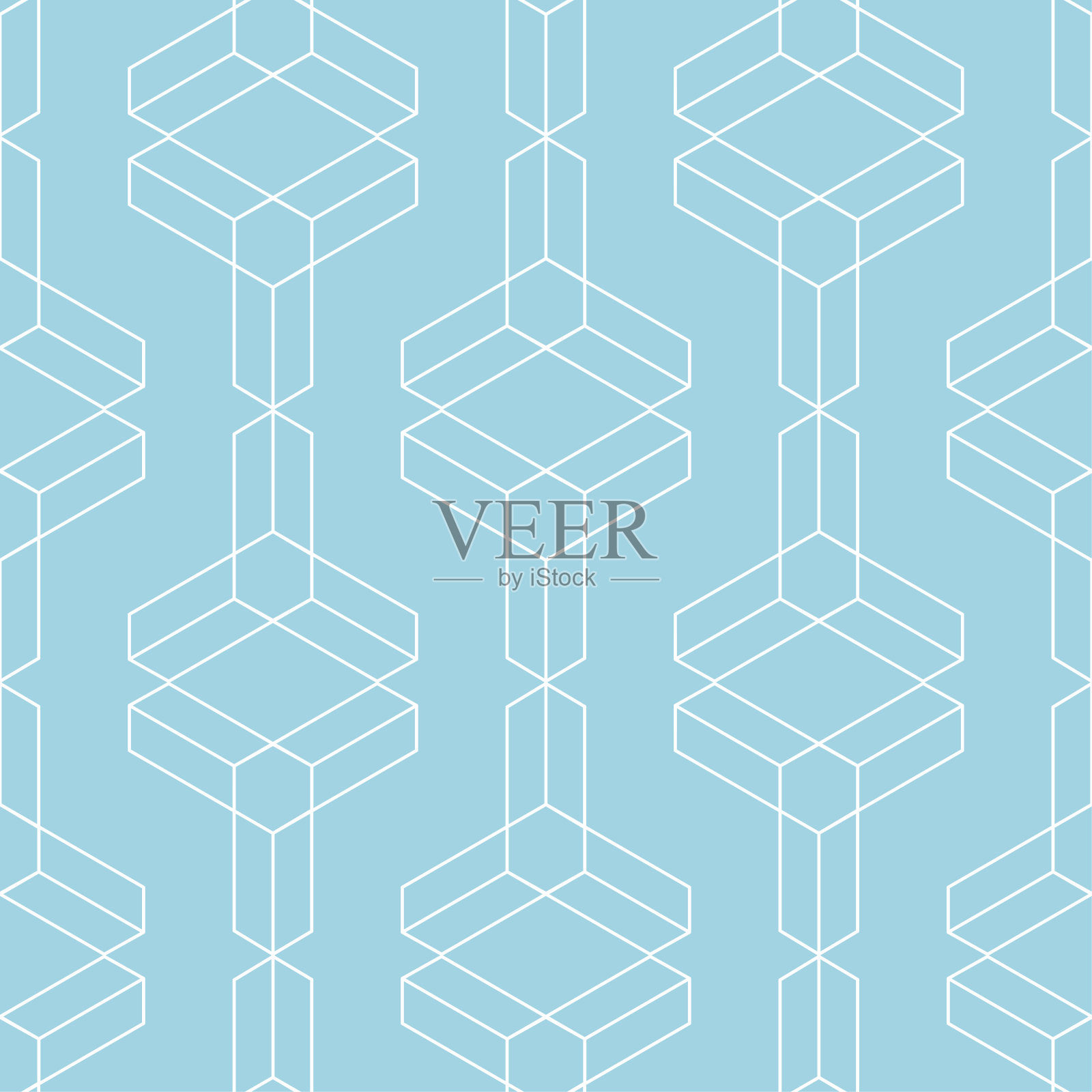 海军蓝和白色的几何点缀。无缝模式插画图片素材