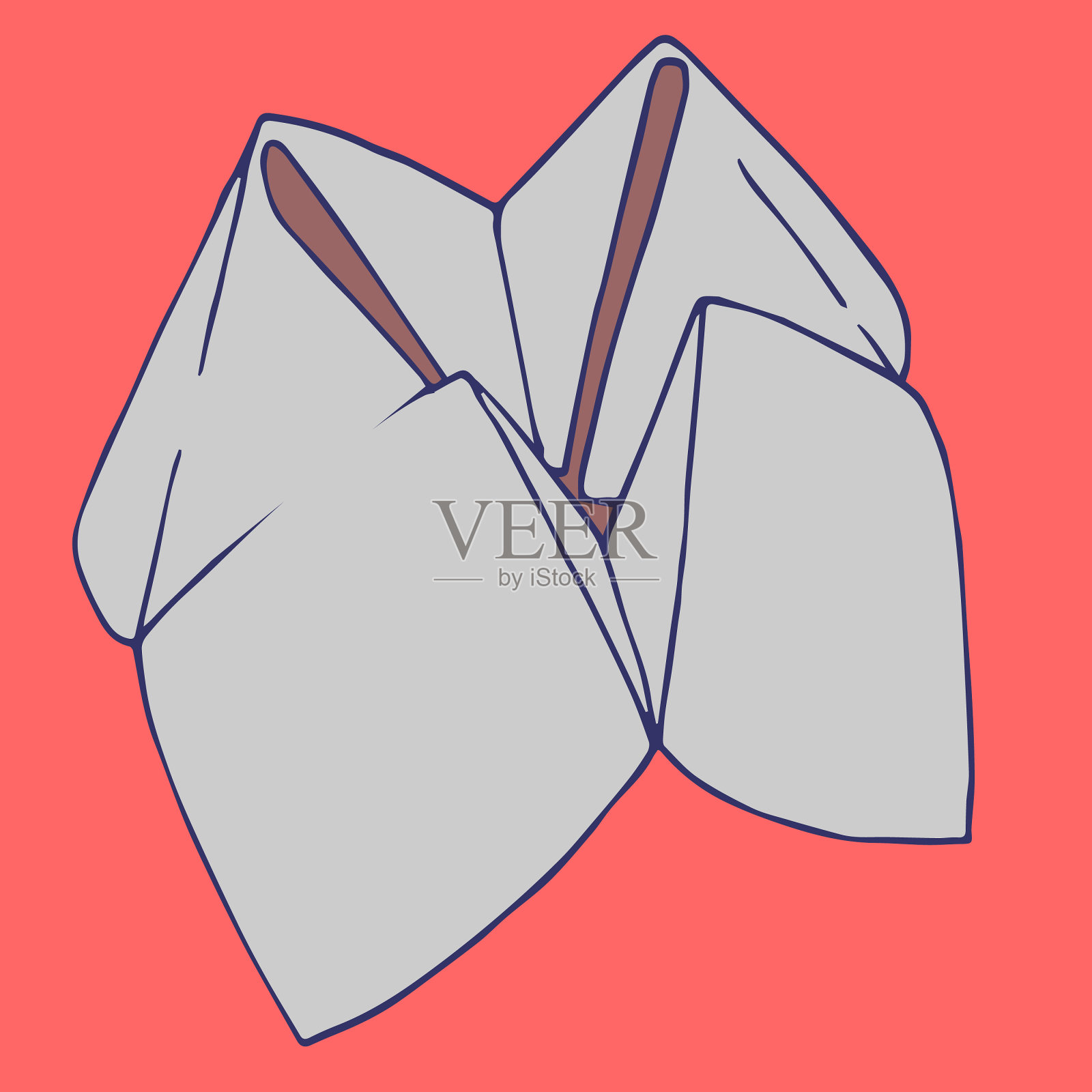 算命先生插画图片素材