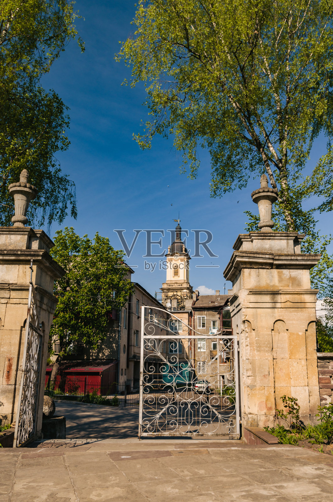 布赫，西乌克兰的中世纪巴西修道院照片摄影图片