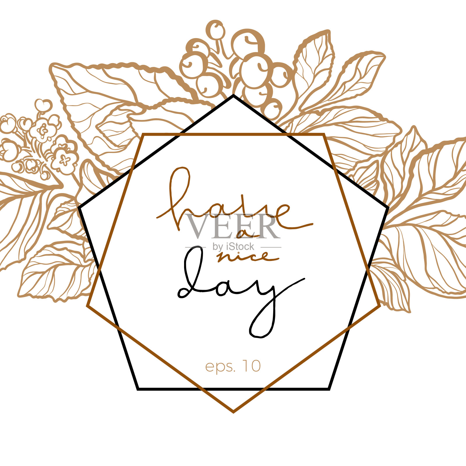 向量的婚礼邀请插画图片素材