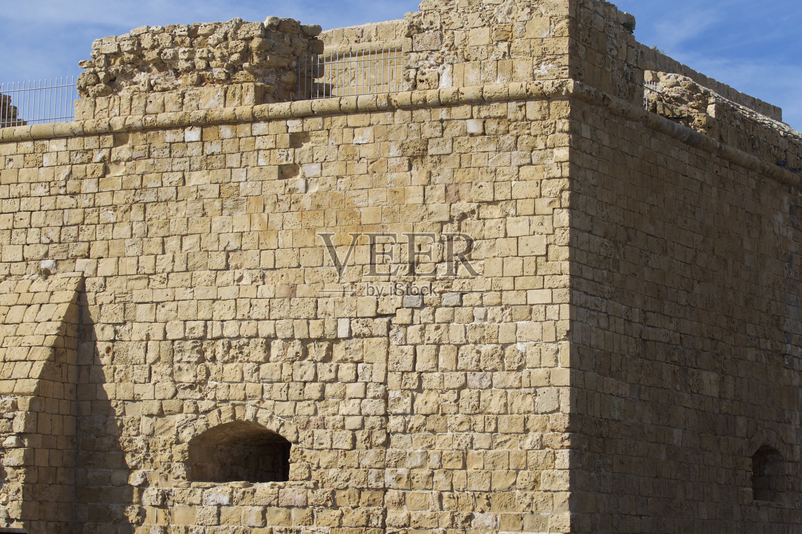 古堡垒建筑的元素和细节照片摄影图片