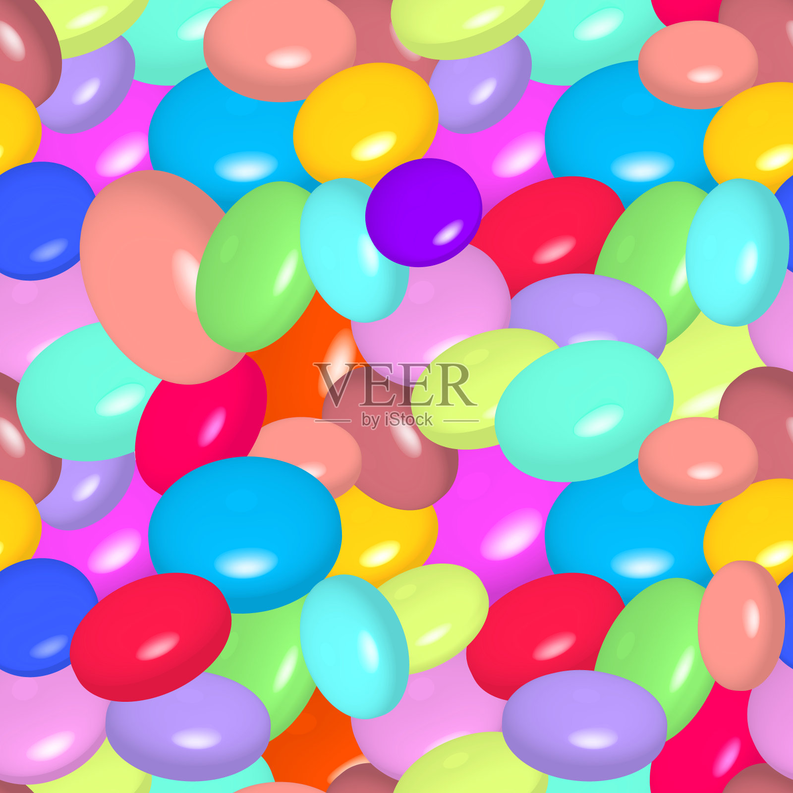 彩色糖果图案设计元素图片