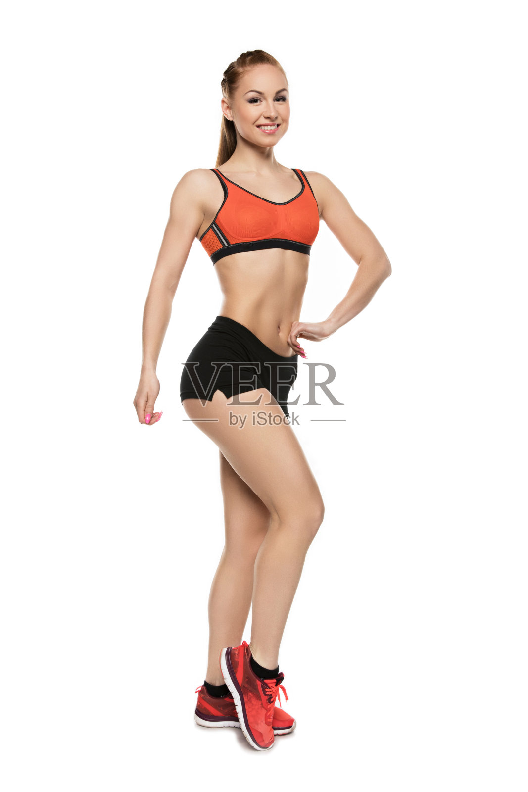 运动的年轻女子照片摄影图片