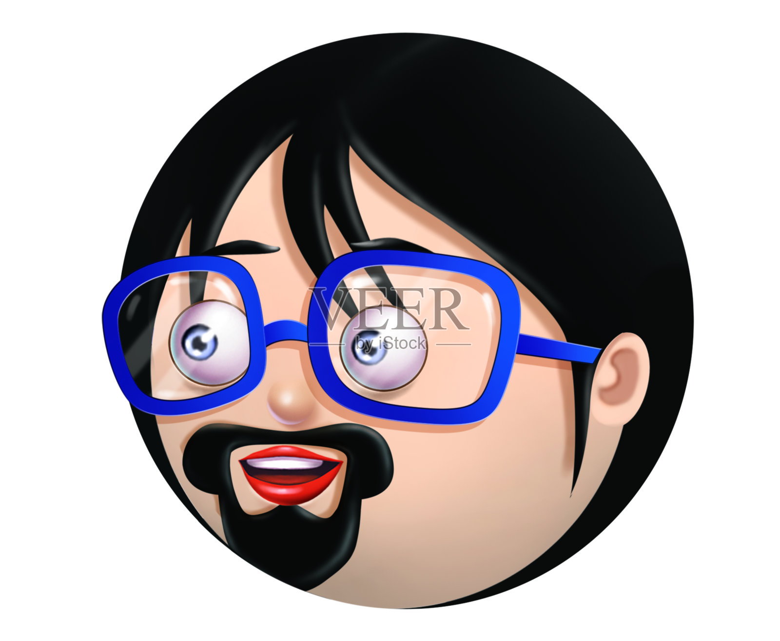 脸插画图片素材