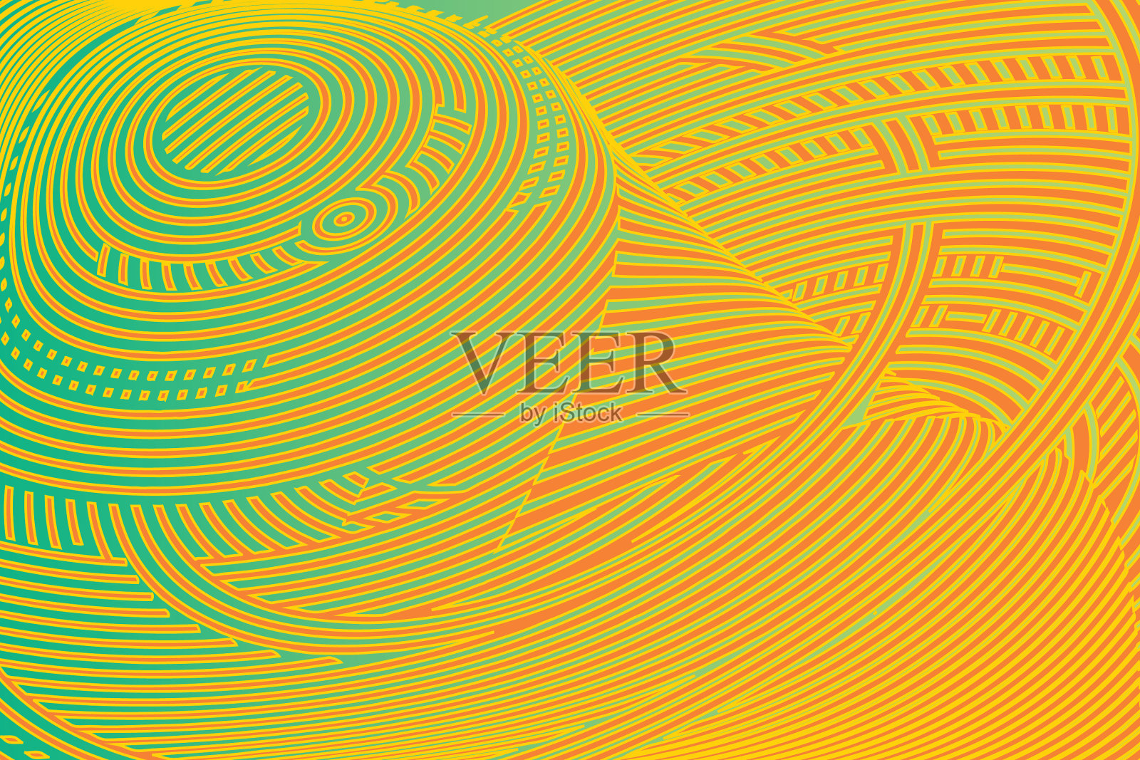 彩色半色调图案技术背景插画图片素材