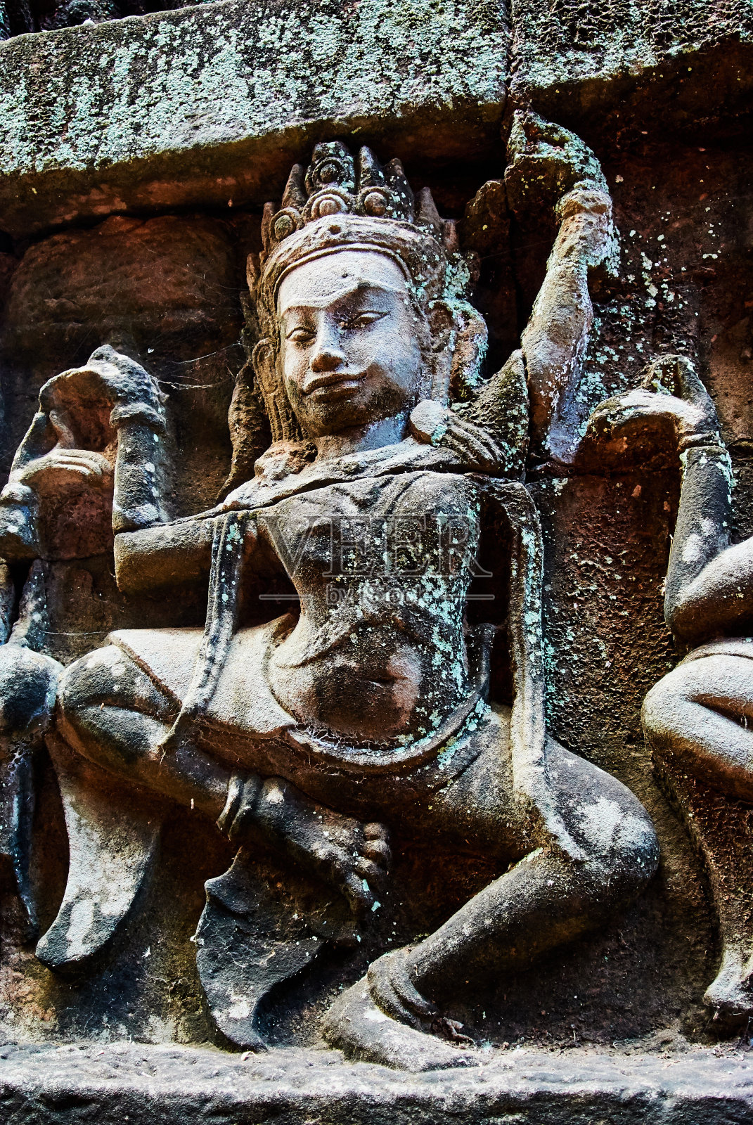 柬埔寨吴哥窟的历史建筑照片摄影图片