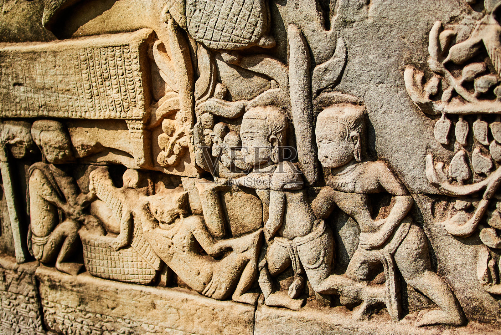 柬埔寨吴哥窟的历史建筑照片摄影图片