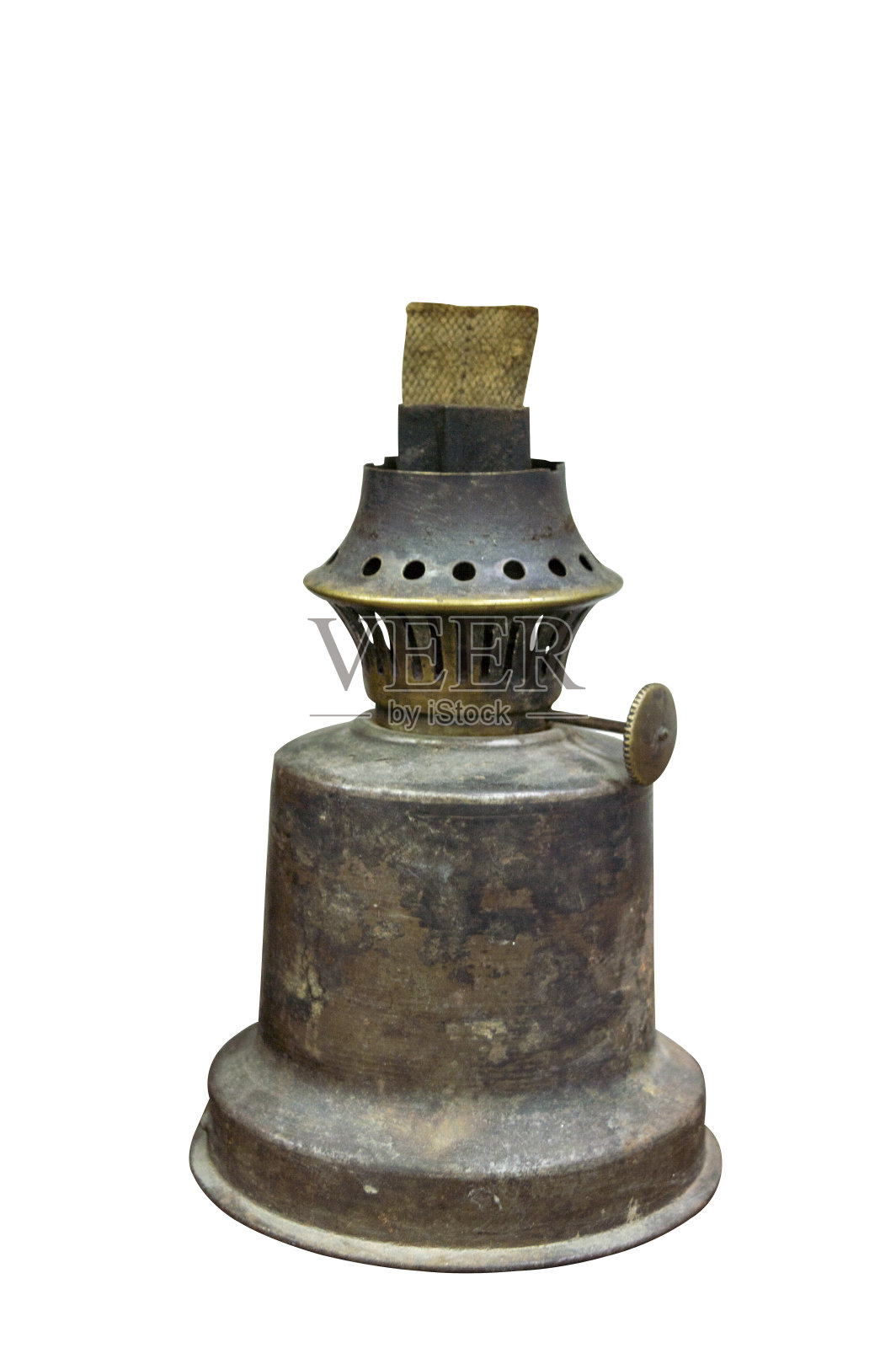 旧煤油灯，没有白色的背景照片摄影图片