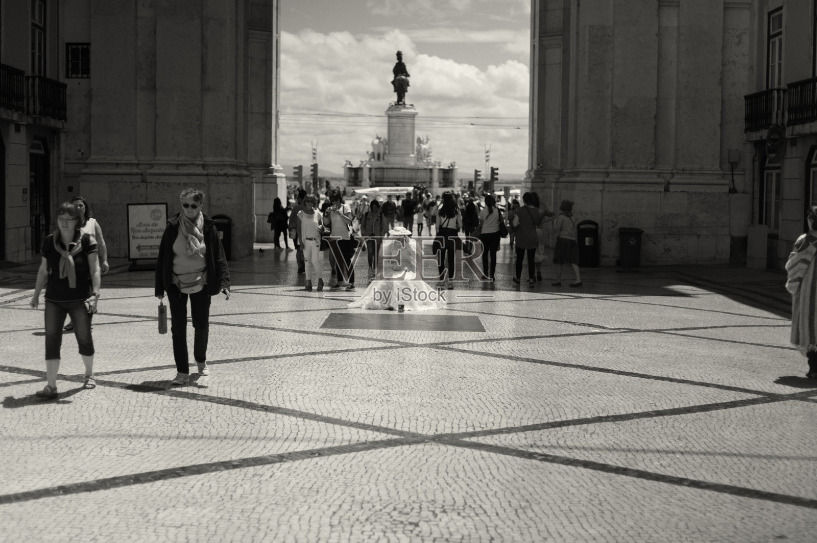 里斯本活雕像照片摄影图片