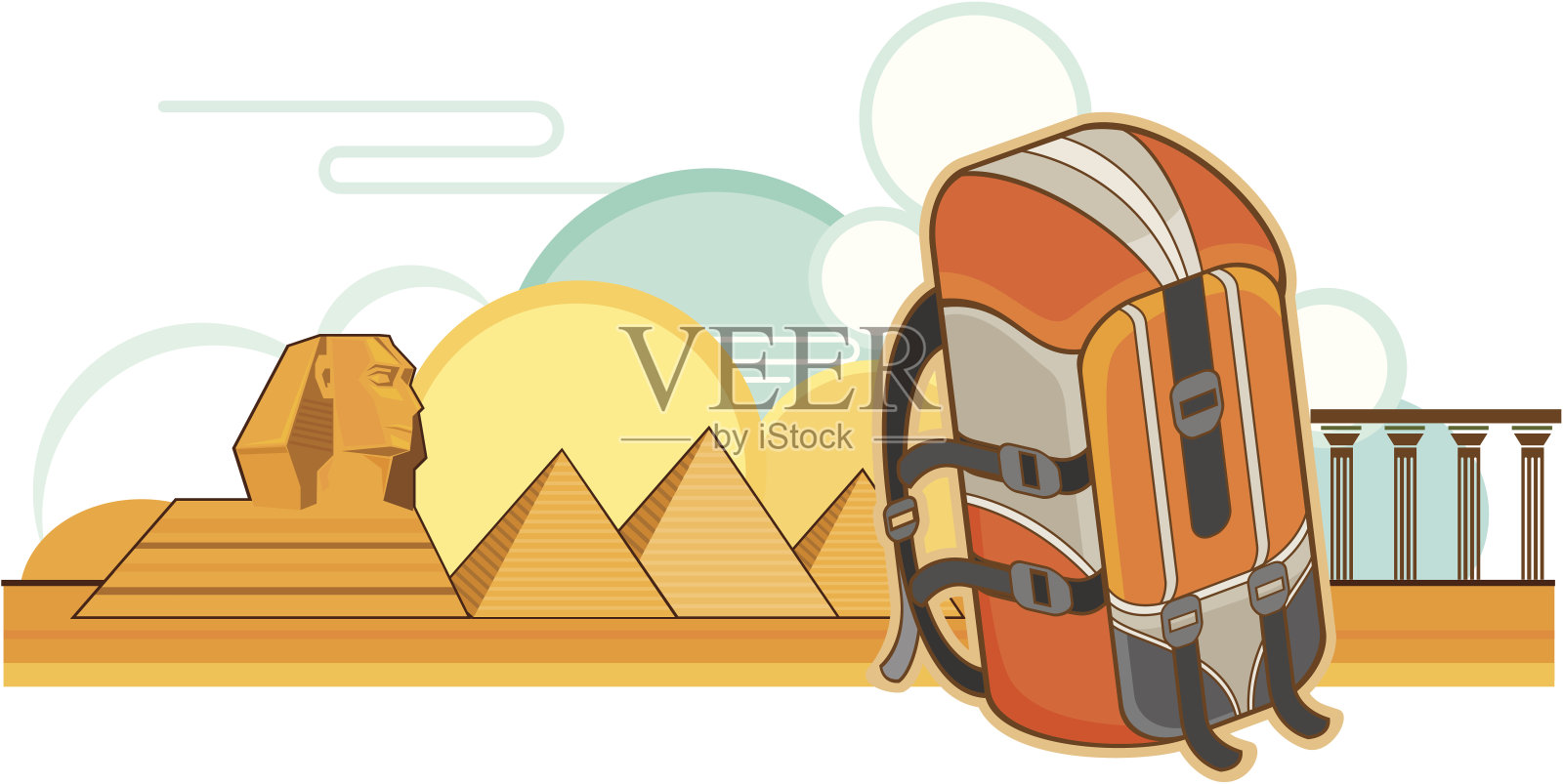 旅行包插画图片素材