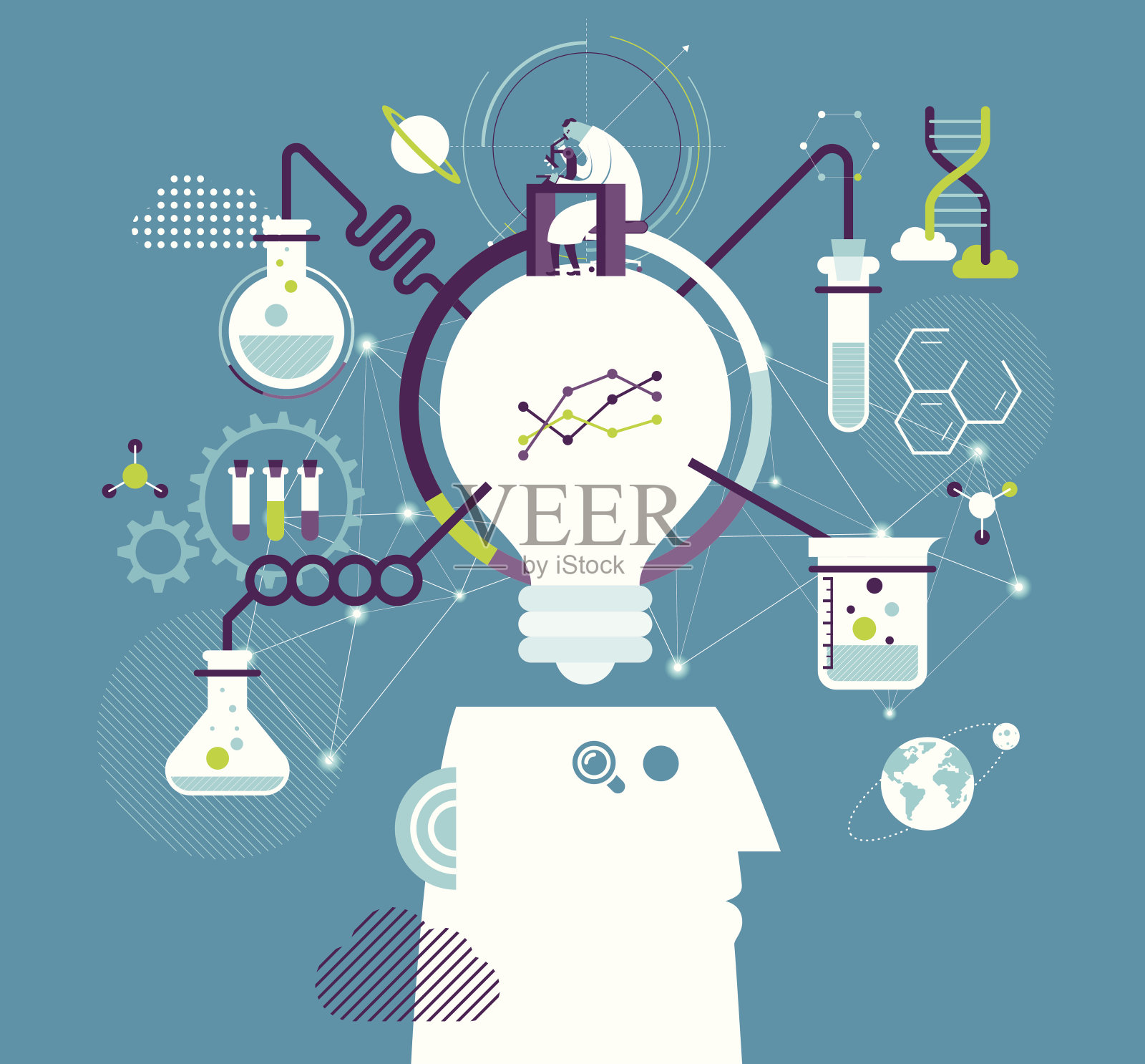 研究与开发插画图片素材