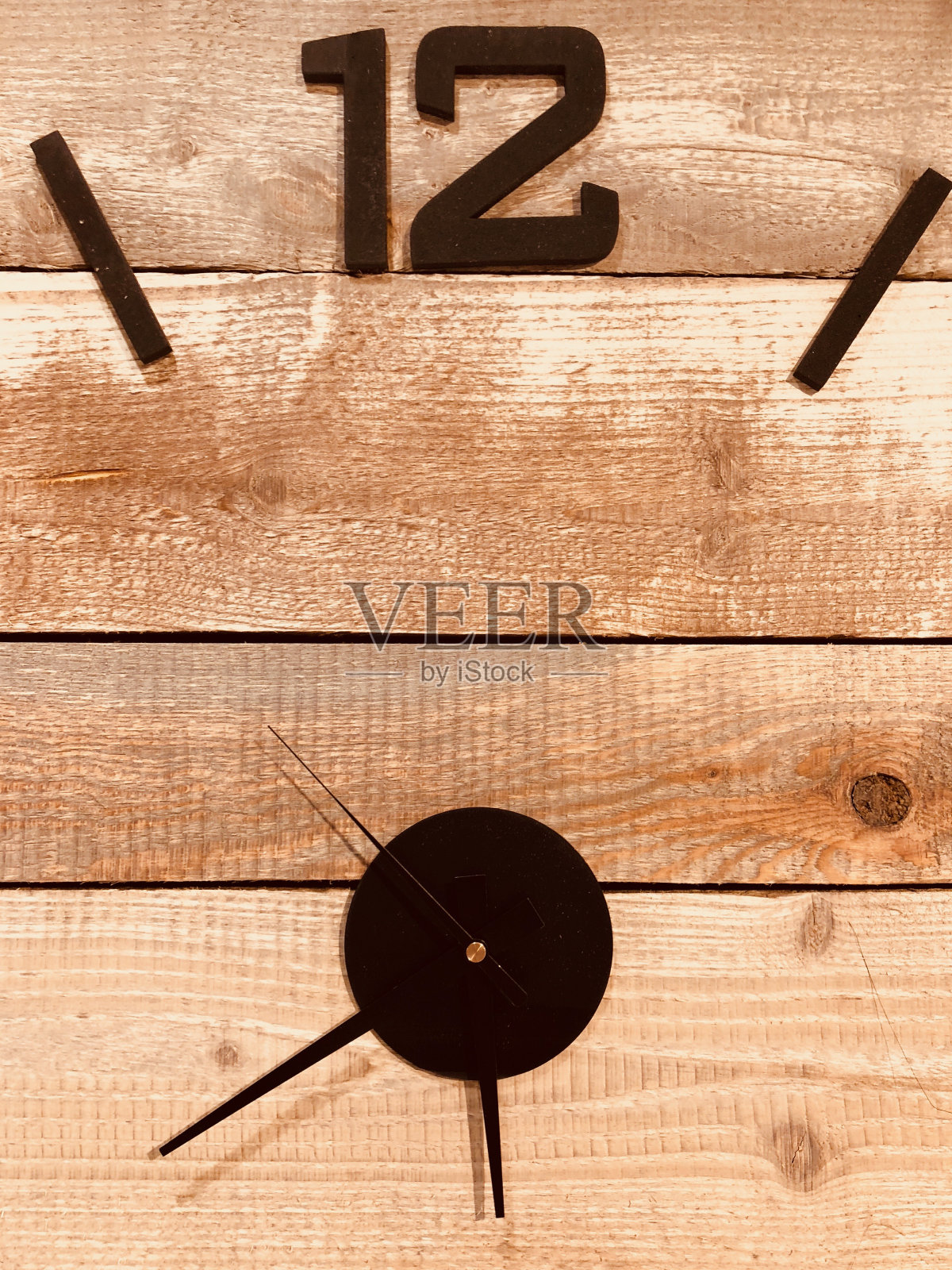 木制钟面的特写照片摄影图片