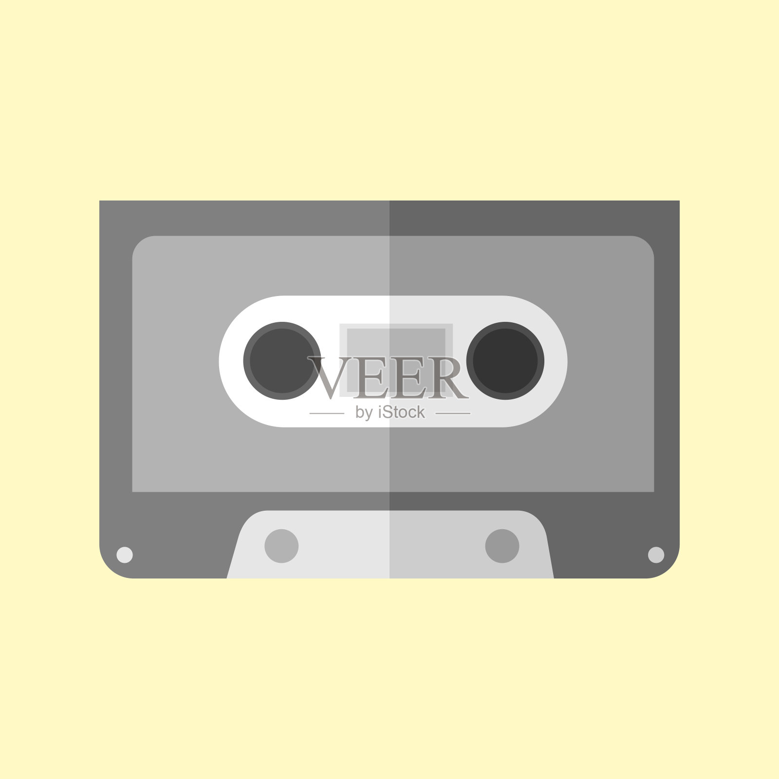 简单的音频磁带矢量插图图形插画图片素材