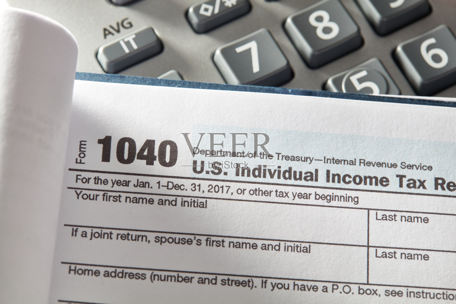 所得税1040表照片摄影图片