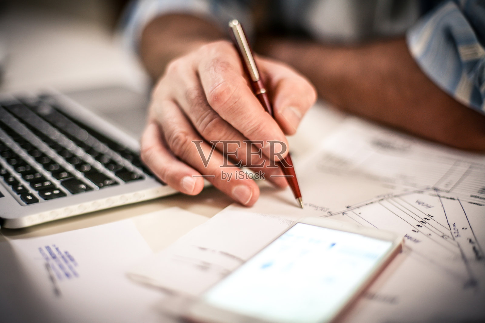 制定商业计划。照片摄影图片