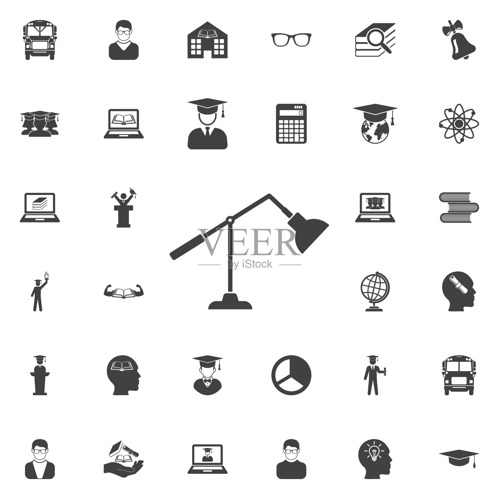 台灯的图标图标素材