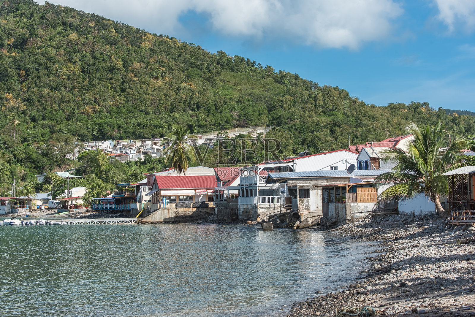 位于瓜德罗普岛的贝斯特雷岛照片摄影图片